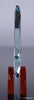 Crystal Octagon Award on Red Double Arc Base - 5.25 inch [CM5OCT-5]