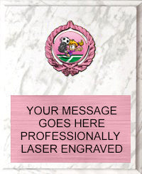 Insert Plaque with Pink insert Holder [P329P]