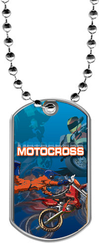 Motocross Dog Tags [DTLAM2-DB]