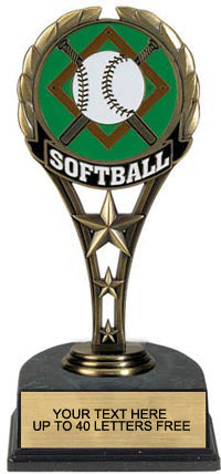 Painted Metal Sport Theme - Softball [PMT-SB]