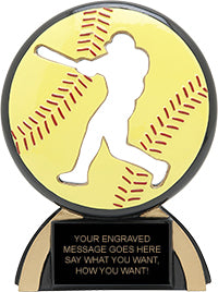 Softball Shadow Resin Trophy [RP248SD-SB]
