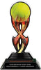 Tennis Tribal Flames Acrylic Trophy- 8.5 inch [TACR85-TF-TN-Q]