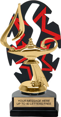 Red Star Rhythm Backdrop Trophy [T7SR8-RED]