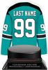 Hockey Jersey Colorix-T Acrylic Trophy- Teal [TACR7-JSY-HK-TEAL-Q]