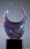 Blue/Gold Dual Rising Art Glass Award 12