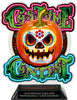Halloween Sugar Skull Costume Contest Colorix-T Acrylic Trophy- 8.25 inch [TACR8-HLWN-SGRCOS-Q]