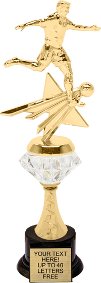 Soccer Male Rising Star Diamond Riser Trophy [TRDDRSS-11-SCM]