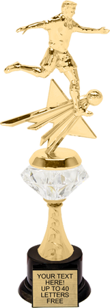 Soccer Male Rising Star Diamond Riser Trophy [TRDDRSS-11-SCM]