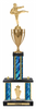 Two-Post Trophy w/ Rectangle/Oval Center Column w/ Cup [T3MC36]