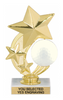 Golf Shooting Star Spinning Trophy [TSSS6-GL]