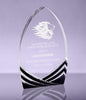 Soaring Acrylic Award - Black - 5x8 inch [AJSAC-58-BLK]