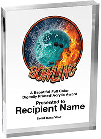 Bowling Vibrix Acrylic Award [ACB68V-BW]