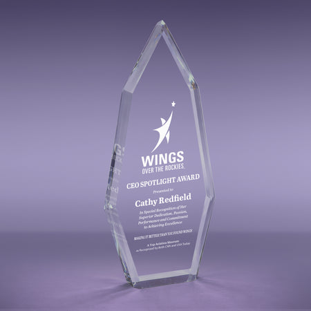 Multi Bevel Brilliance Aspire to Greatness Acrylic Award - 10 inch [ATMBASP-10]