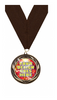 2.75 inch Antique Finish Modern Wreath Custom Insert Medal [MXJ931]