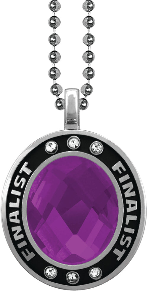 Purple Gem Silver Finalist Charm [CSOV-FNL-STN-PRP-S]