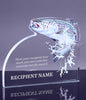 1 inch Thick Trout Acrylic Award - 9.5 x 7.5 inch [A1FT97-Q]