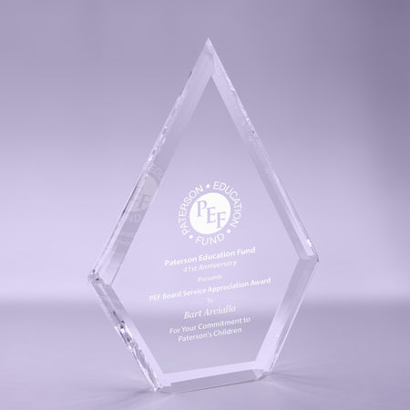 8 inch Multi Bevel Brilliance Diamond Acrylic Award [ATMBDIA-8-C]