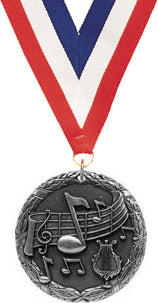 Music M2CX Medal- Silver [M2CX-MC-S]