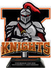 Knights Mascot Colorix-T Acrylic Trophy - 8.25 inch Orange [TACR8-MSCT-KNGT-ORG-Q]