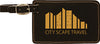 Black Leatherette Luggage Tag [LTJ-243]