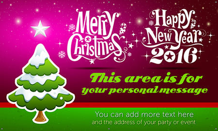 Christmas Vinyl Banner- Pine Tree [VB-CHTMS-TREE]