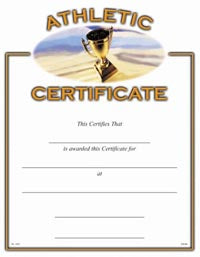 Sport Certificates: Athletic (Generic)  [SCTATH]