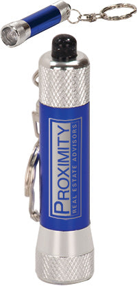 Single LED Flashlight Keychain- Blue [FLSHLT121-BLU]