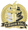 A Honor Roll Academic Lapel Torch Pin [LPST108]