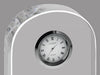 Custom Crystal Arched Top Rectangle with Clock Award [CLKF183-4-FC-X]