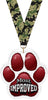 Most Improved Paw Acrylic Medal- 2.75 inch [MACR2-PAW-MI-Q]