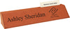 Rawhide Leatherette Desk Wedge Nameplate with Business Card Holder [NPJLW-4310]