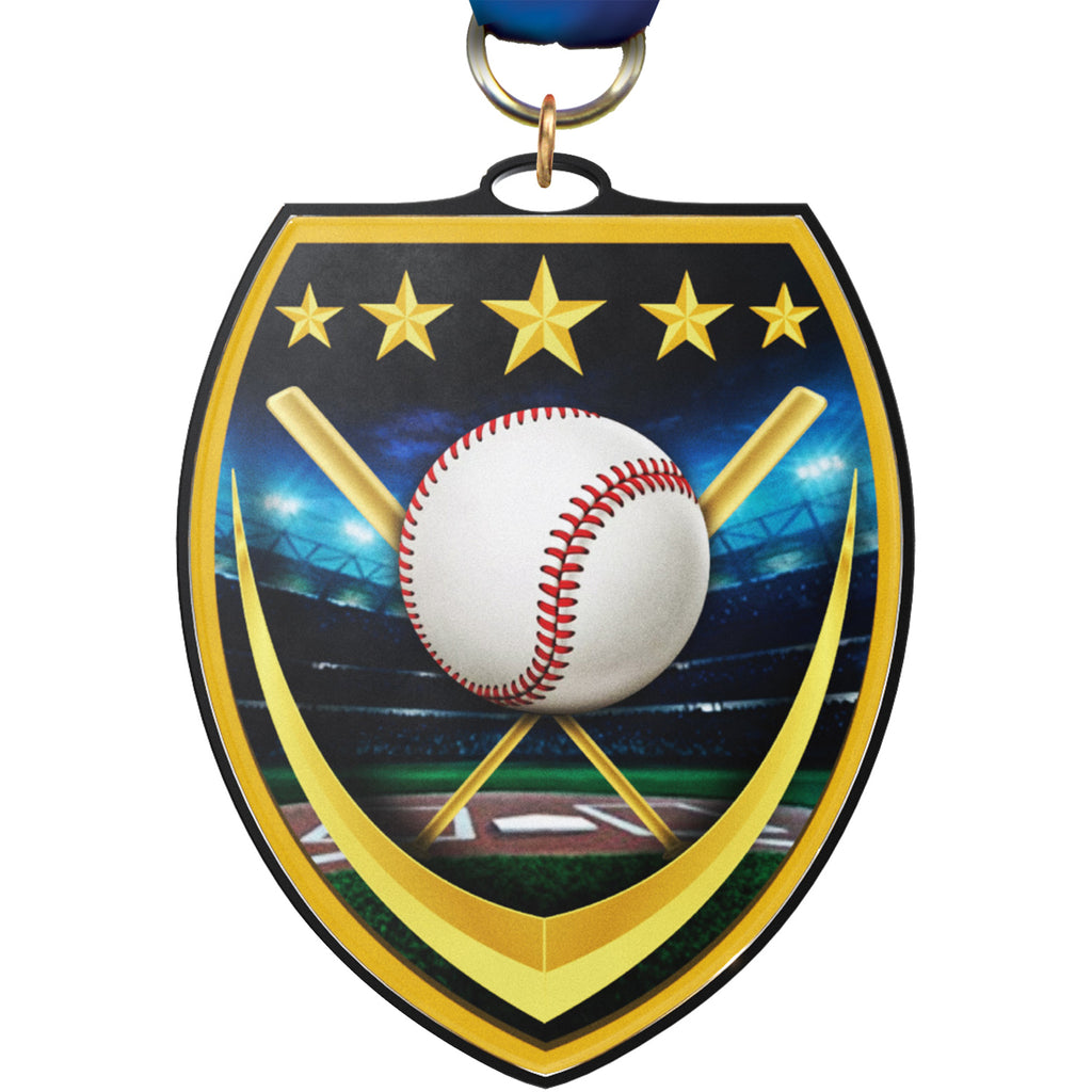 3.25" Baseball VibraBurst Medal [MSVB3-BS]