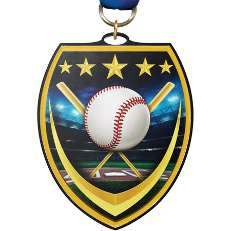 3.25" Baseball VibraBurst Medal [MSVB3-BS]