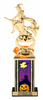 Halloween Haunted House Diamond Riser Rectangle Column Trophy- 11 inch [TDRSQ11STK-HH]