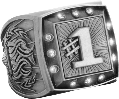 Championship Ring with Activity Insert- #1 Silver [RGSJ-S-12ST-1]