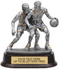 Basketball Double Pewter Finish Resin Trophy [SGRDBSK]