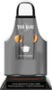 Cooking Apron Colorix-T Acrylic Trophy - Grey [TACR7-JSY-COOK-GRY-Q]