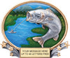 Fishing 3D Full Color Oval Resin Trophy [R3DOM8-FSH]