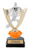 Soccer Female Diamond Riser Victory Backdrop Trophy [TDRHSVYB-8-SCF]