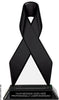 Black Ribbon Colorix-T Acrylic Trophy - 8 inch [TACR8-RBN-BLK-Q]