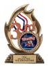 3rd Place Flame Color Resin Trophy [RMFC7-3RD]