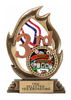 3rd Place Flame Color Resin Trophy [RMFC7-3RD]