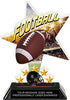 Football Shattered Star Colorix Acrylic Trophy- 7 inch [TACR7-STR-FB-Q]