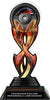 Auto Racing Tribal Flames Acrylic Trophy - 10 inch [TACR10-TF-RC-Q]