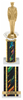 Diamond Riser Rectangle/Oval Column Trophy [TDRQRD18]