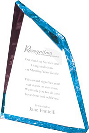 Faceted Mountain Cut Acrylic Awards