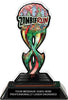 Zombie Run Tribal Flames Colorix Acrylic Trophy- 7 inch [TACR7-TF-ZMBRN-Q]