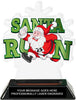 Santa Run Cartoon Colorix-T Acrylic Trophy - 6.25 inches [TACR6-SNTRN-Q]