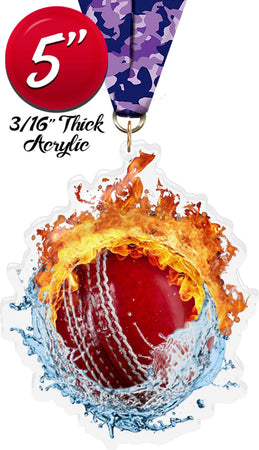 Cricket Fire & Water Colorix-M Acrylic Medal [MACR5-FW-CRKT-Q]