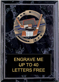 5"x7" Hockey Dimensional Color Plaque [PEM5-HK]